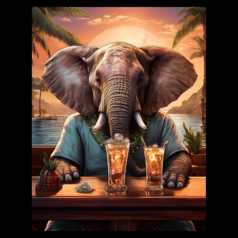 Elefant an der Bar
