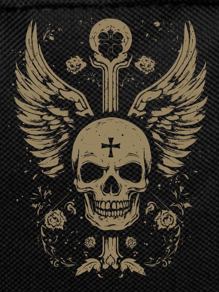 Goth Skull Grunge Cross