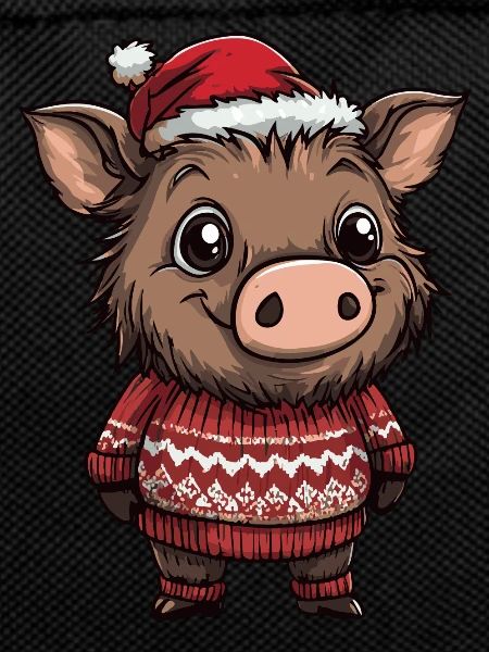 Pig Christmas Wild Boar