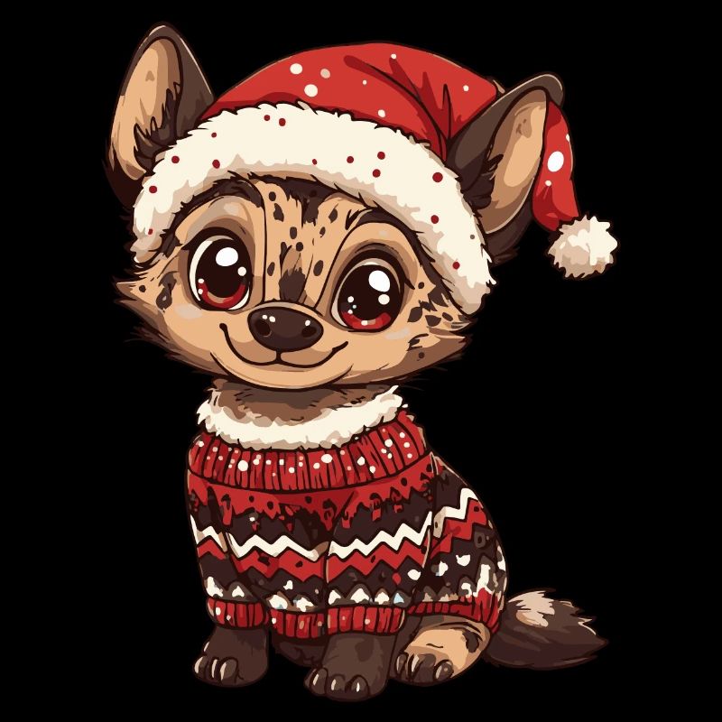Hyäne Weihnachten