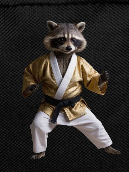 Sports raccoon
