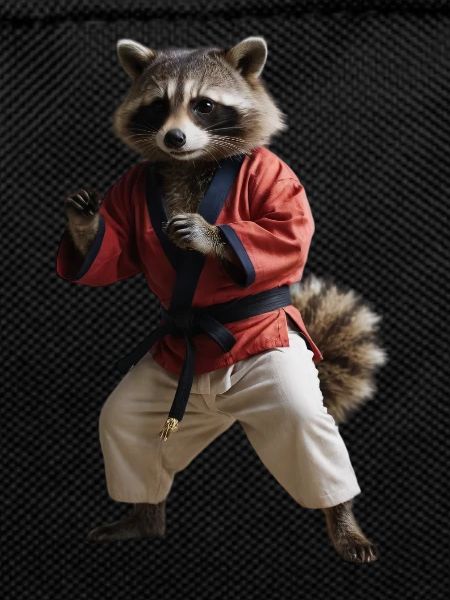 Sports raccoon