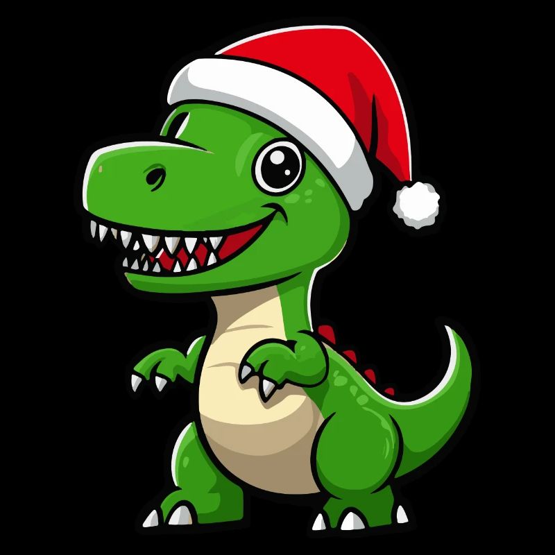 Dinosaure T-Rex Noël Mignon
