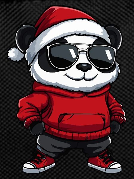 Panda Christmas X-Mas