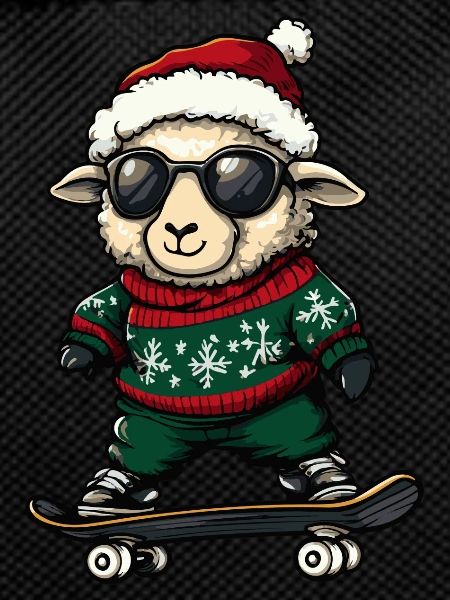 Sheep Christmas Funny