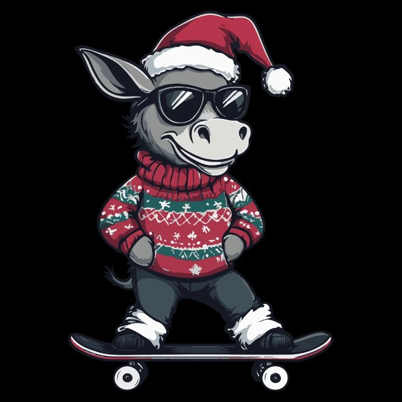 Donkey Christmas Funny