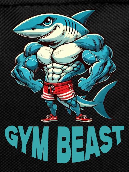 Shark comic fitness bodybuilding