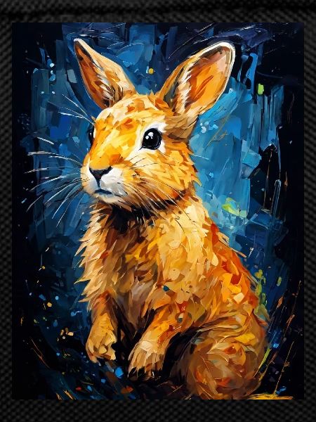 Rabbit in digital art