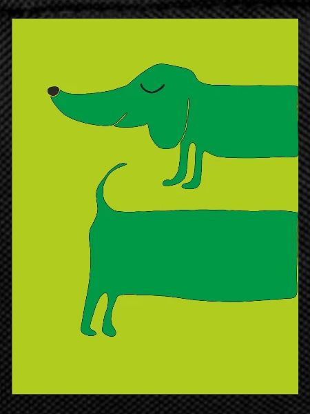 Dachshund Dog Green
