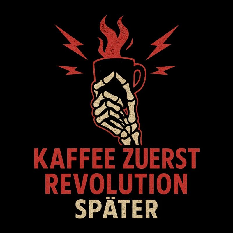 Coffee first, revolution later.