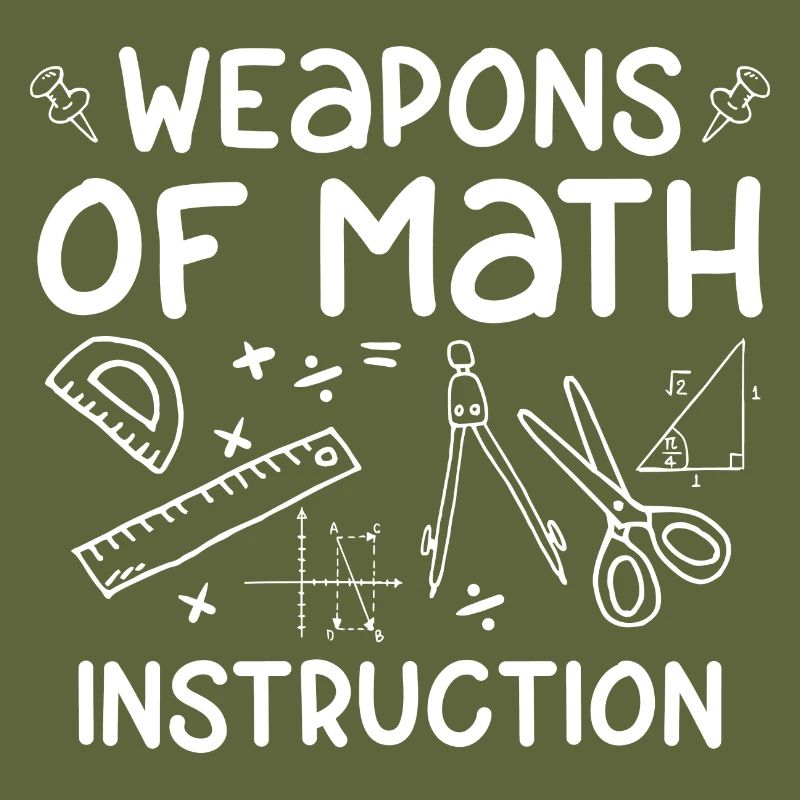 Armes de Math Instruction drôle Math Math Quote Gift