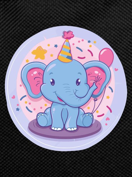 Elephant Birthday Baby