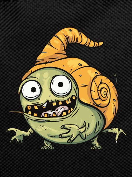 Snail Halloween Comic Funny