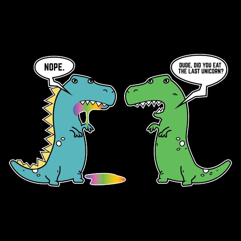 Das letzte Einhorn Funny Dino Dinosaur