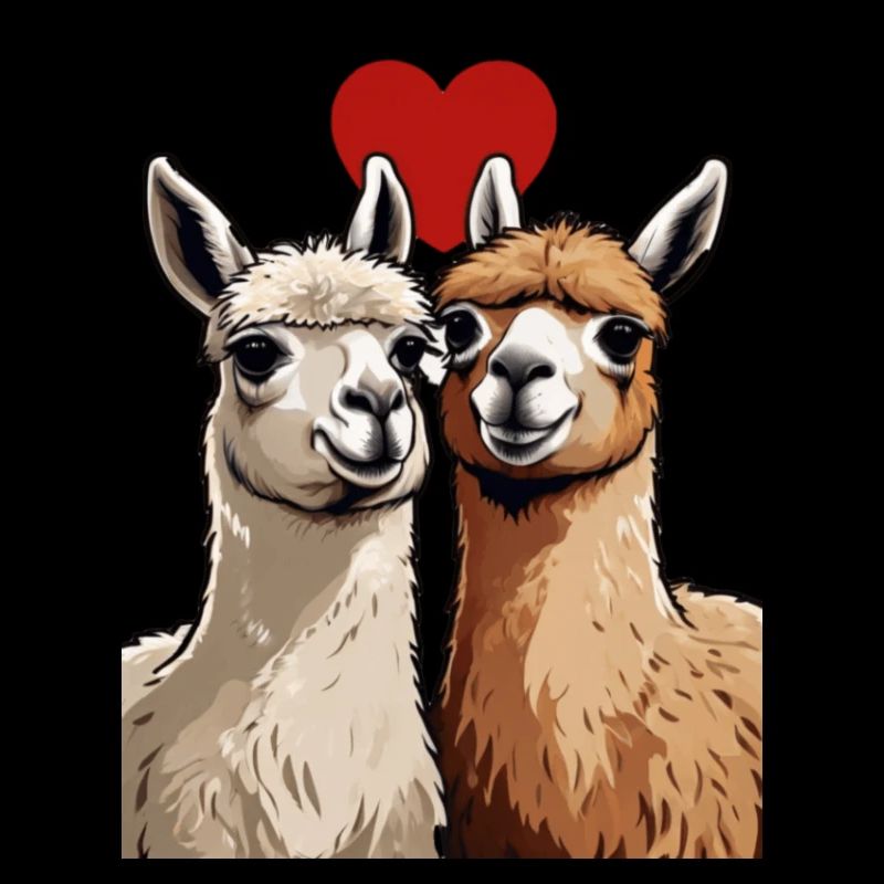 Verliebte Lamas