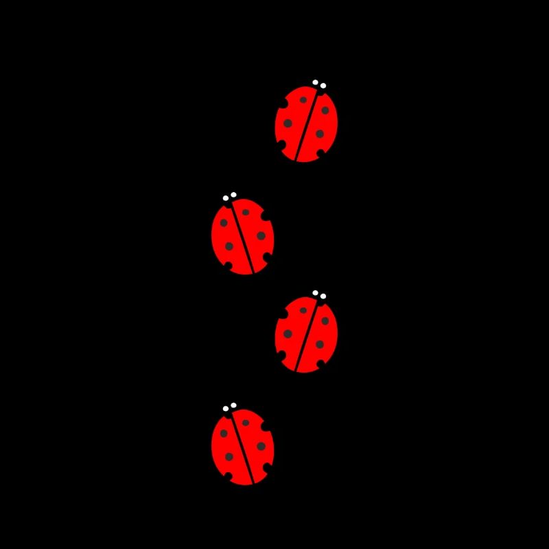 Ladybugs running