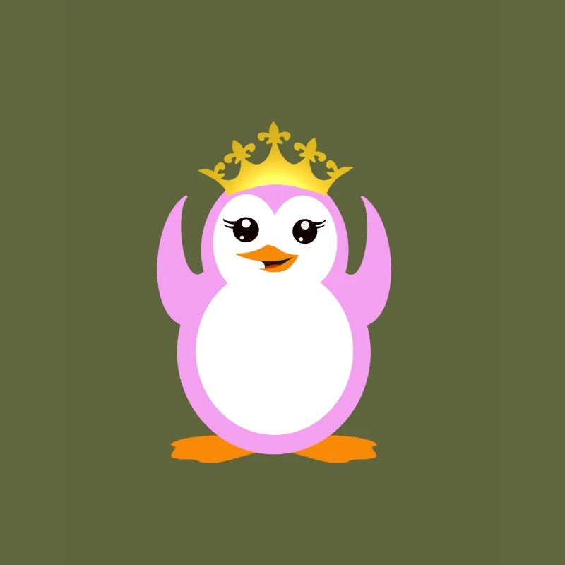 Pinguin mit Krone