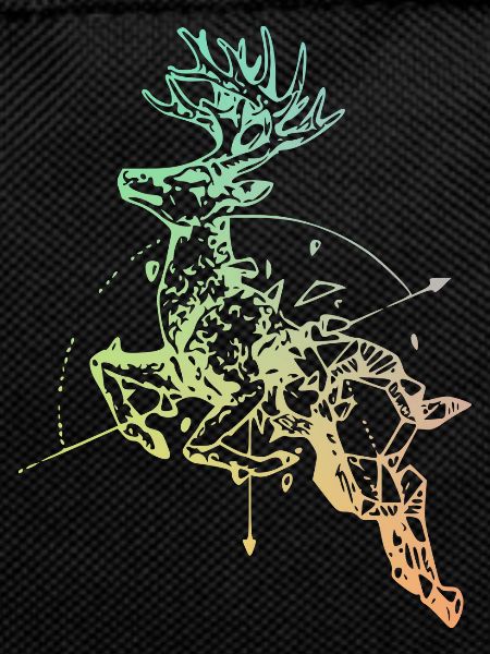 Deer with compass