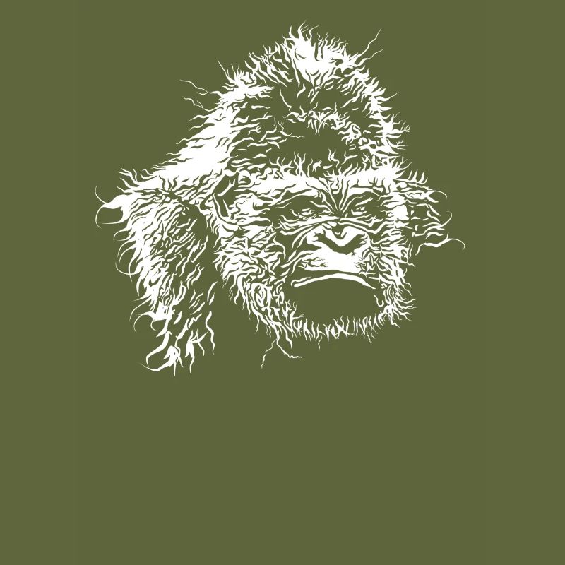 Gorilla head, Monkey, monkey head, great ape, gift