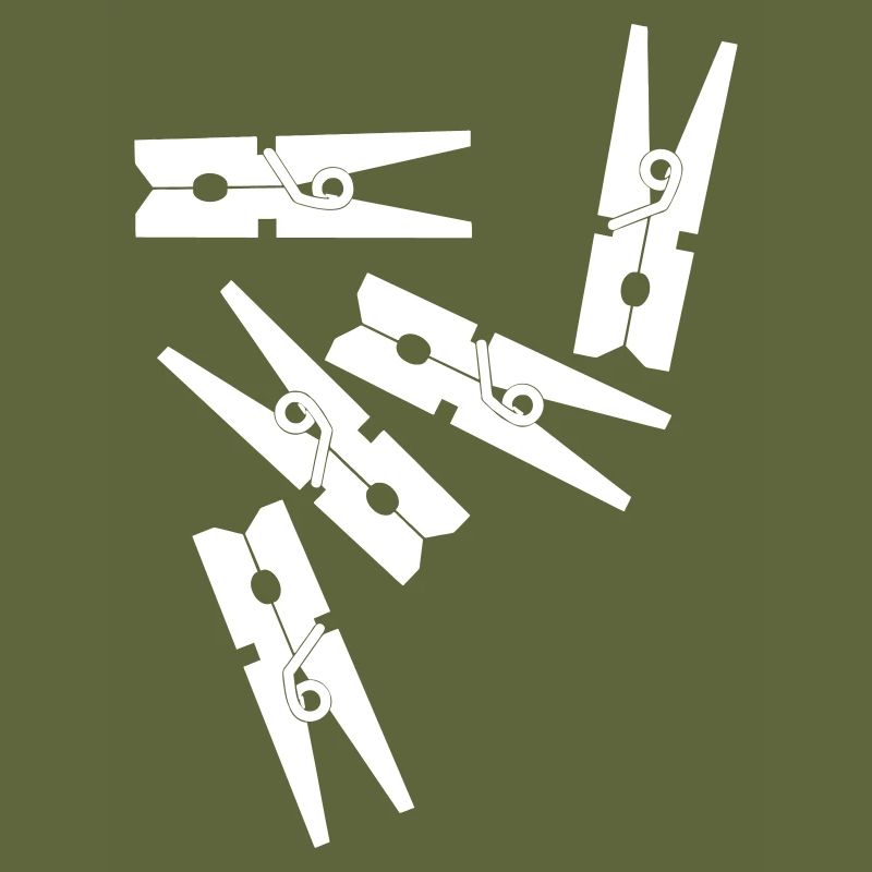 Pinces à linge blanc