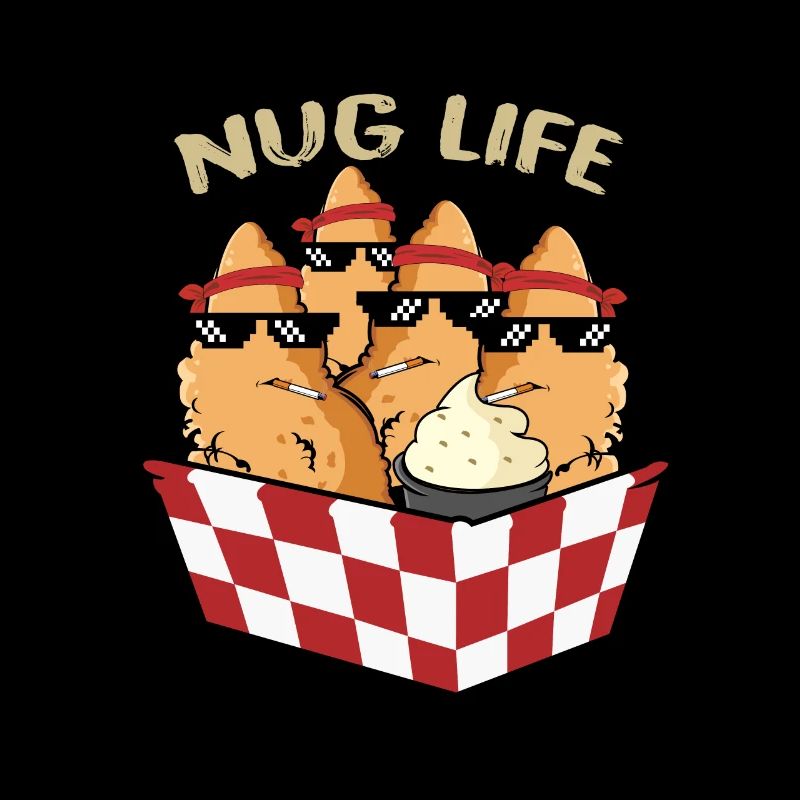 NUG LEBEN! Cooles Chicken Nuggets Entwurf