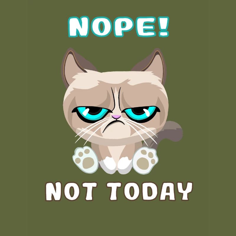 Grumpy Cat, Dackelkatze, Nope, Not Today