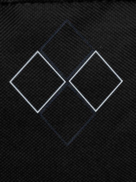 BLACK AND WHITE DIAMOND, geometric