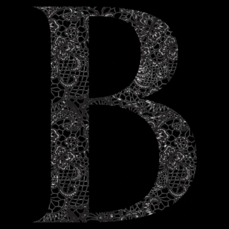B Lace Letter Spitzen Buchstabe