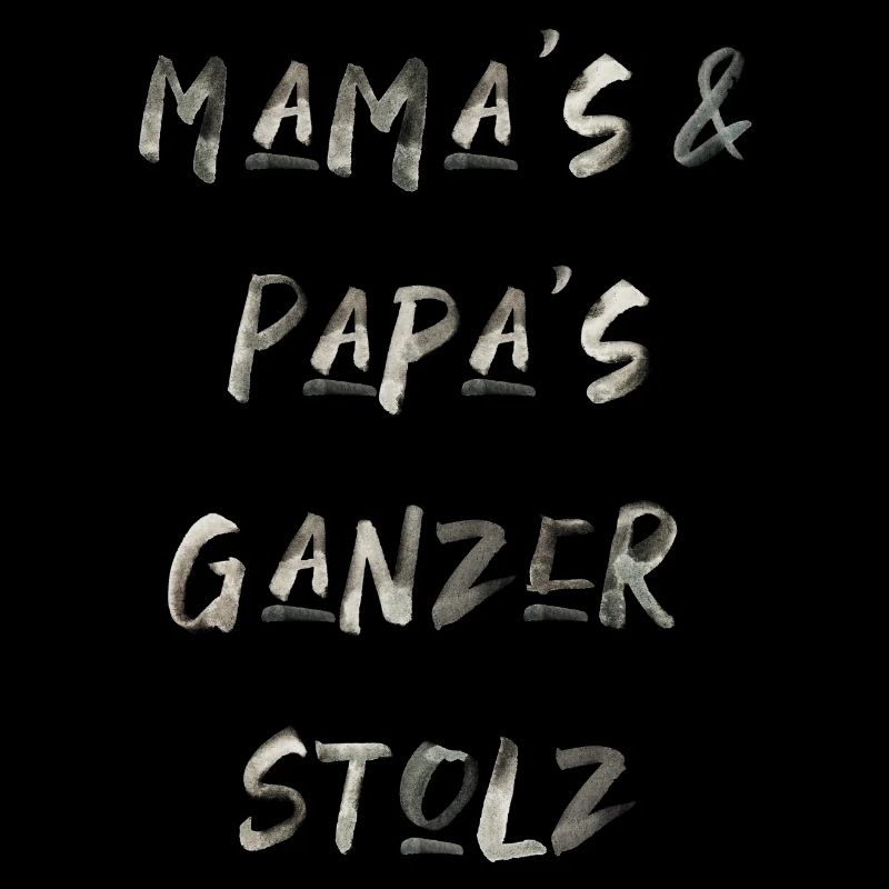 mama papa Eltern stolz Kinder babys Schrift