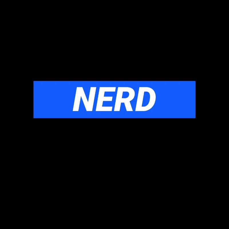 Nerd Geek Funny Blue Design