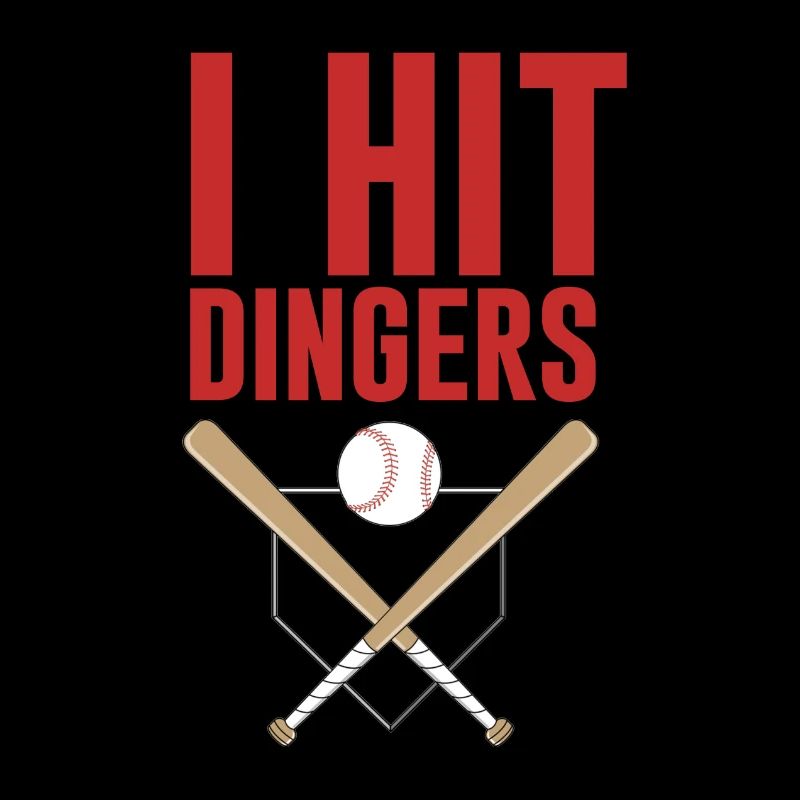 I Hit Dingers Baseball
