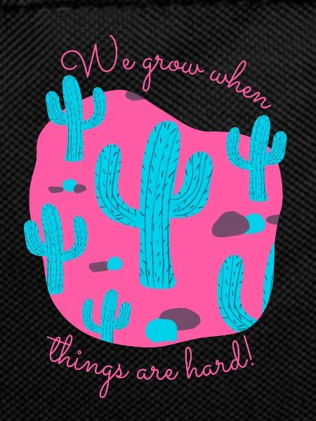 fuxsia Desert Background Saguaro Cactus