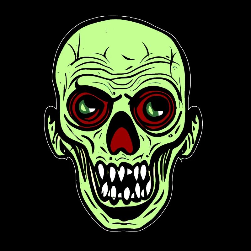 Halloween Zombie Head