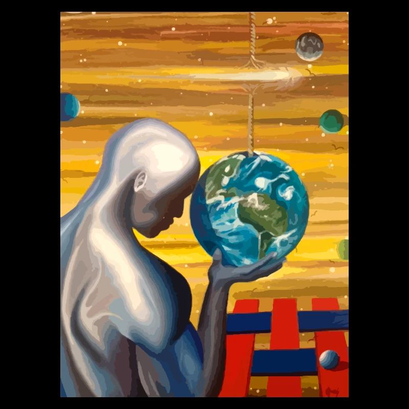 Surreal painting. ''The creator''