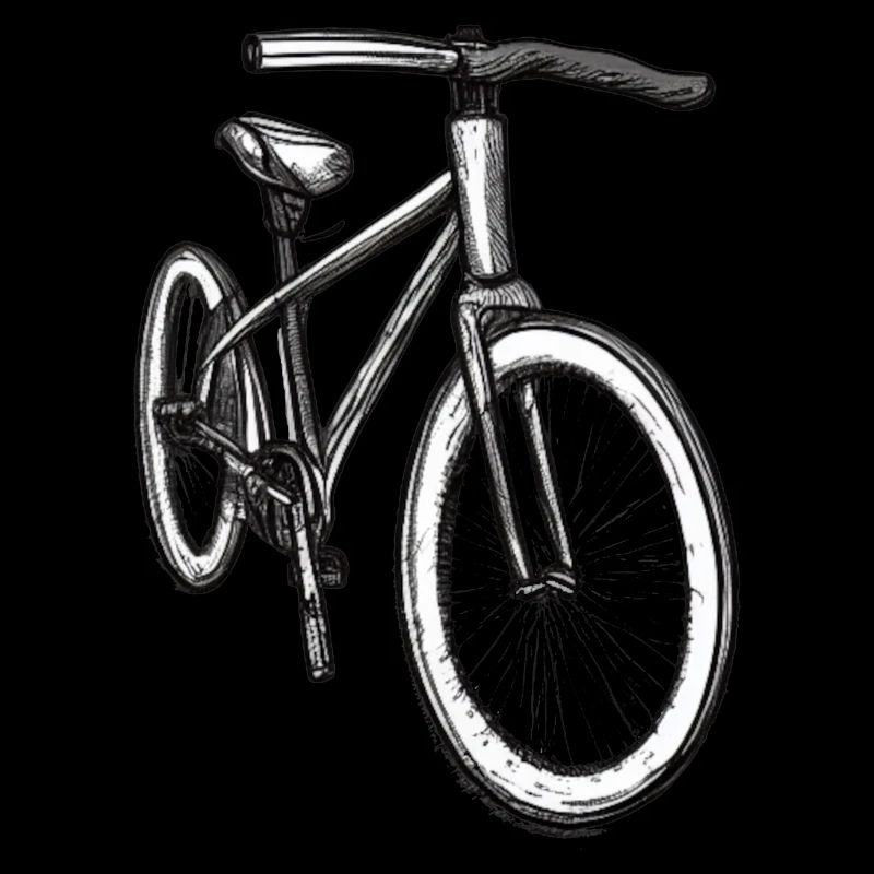 Bicycle Doodle Bicycles Cycling Silhouette 1