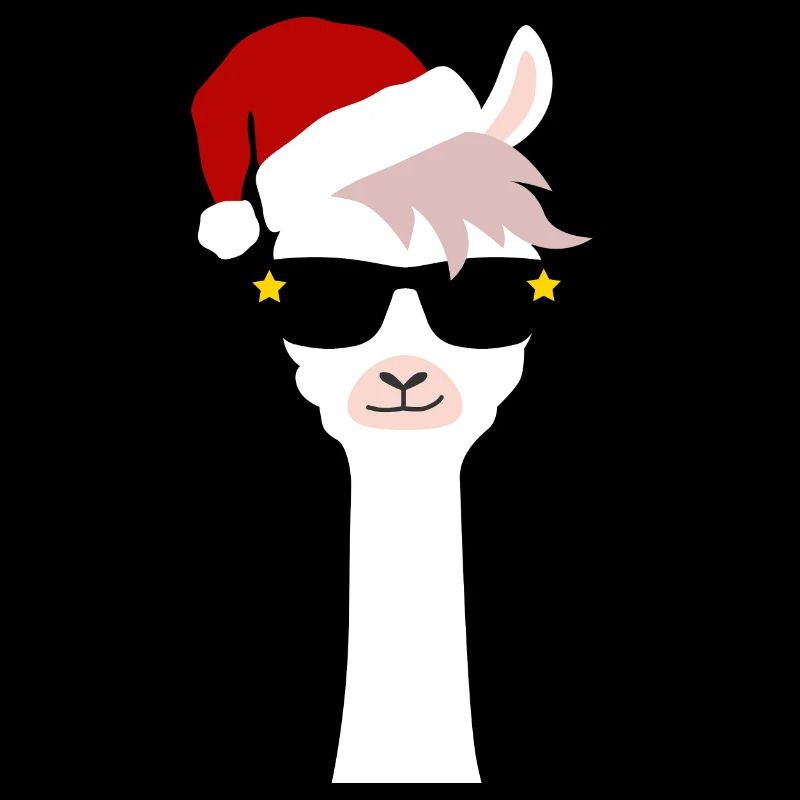 Chemise cadeau de bonnet Lama Lama de Noël