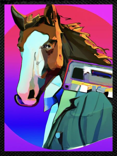 Retro Pferd