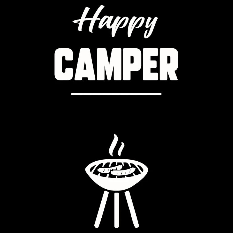 Glücklicher Camper