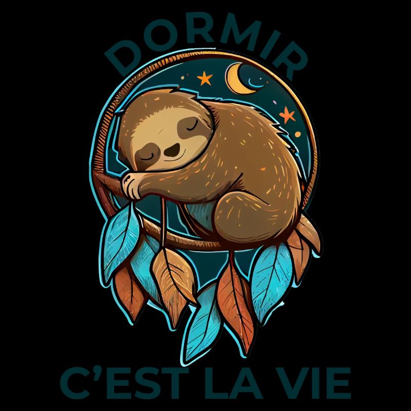 "Paresseux endormi: "Dormir, c'est la vie!"