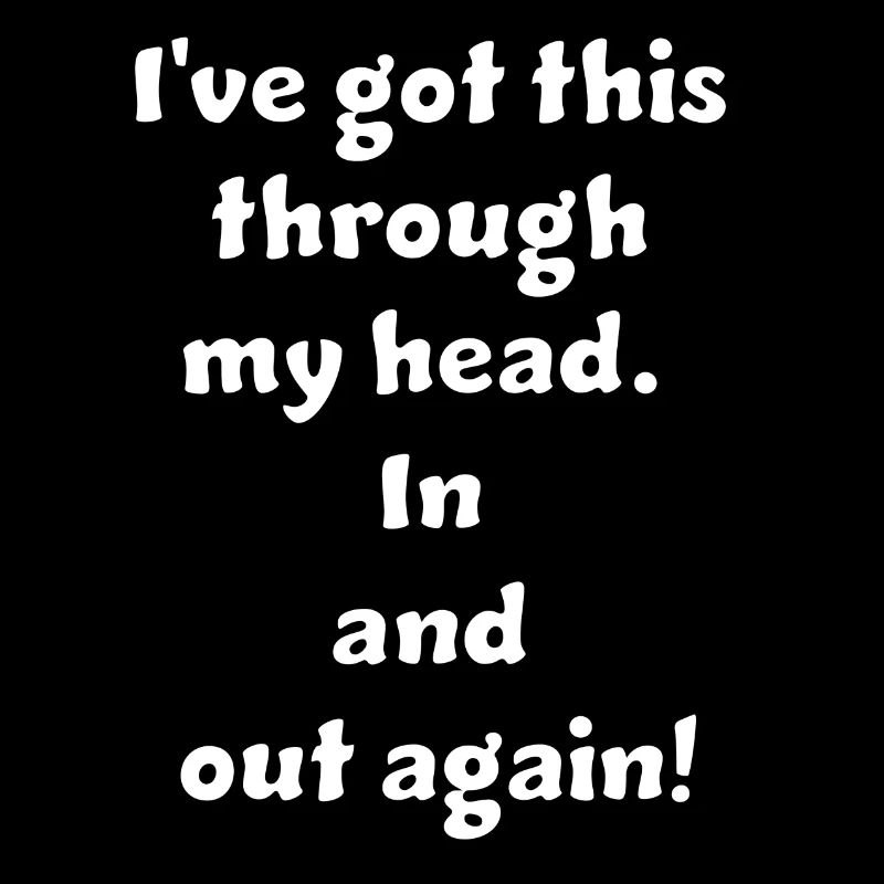 funny non-thinking design / funny sayings