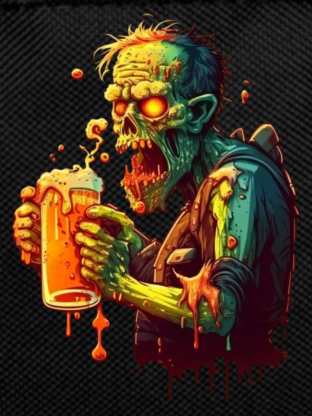 Creepy Beer Lover - Zombie