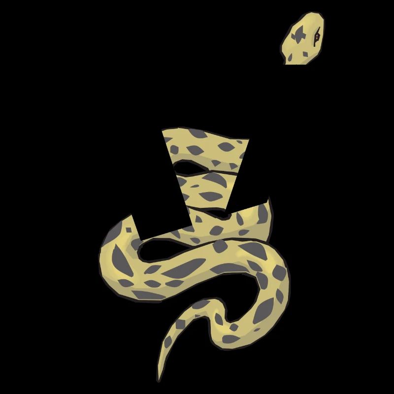 Letter v snake