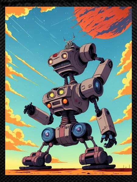 50s Cartoon - Crazy Robot - Sci-Fi