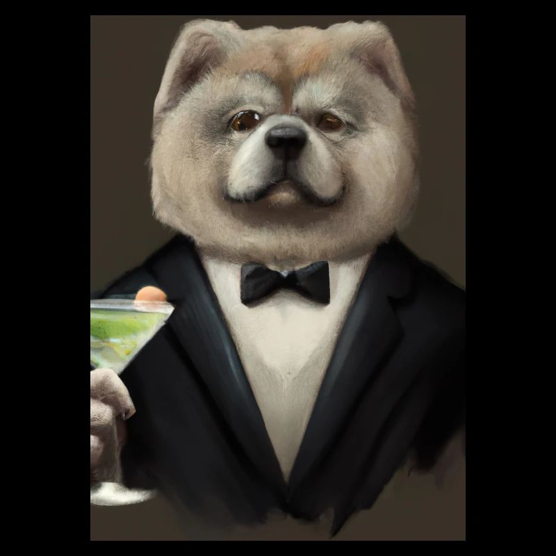 Chow Chow Anzug Martini
