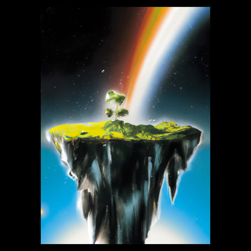 Flying Island Outer Space