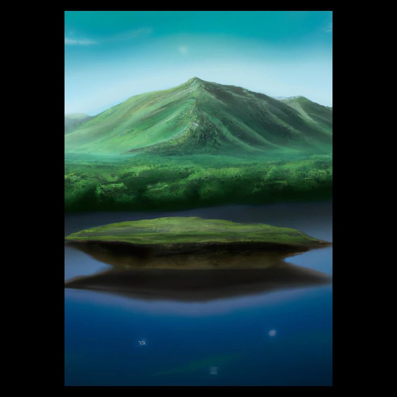 Flying Island Outer Space