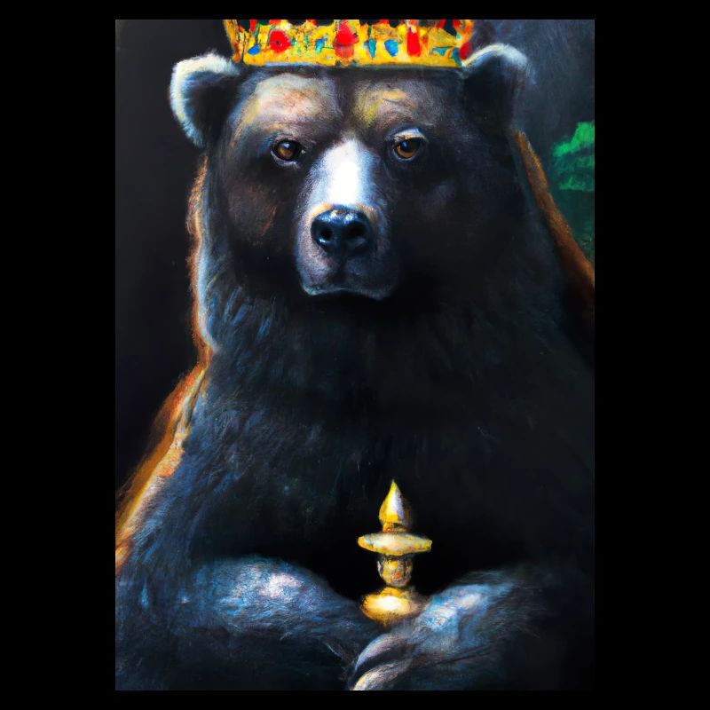 Bär mit Krone