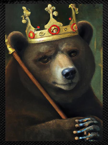Bär mit Krone
