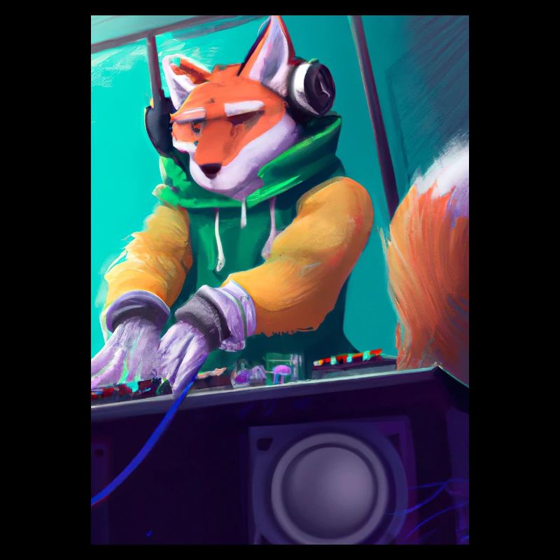 Fox am DJ-Pult