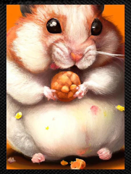 Hamster frisst